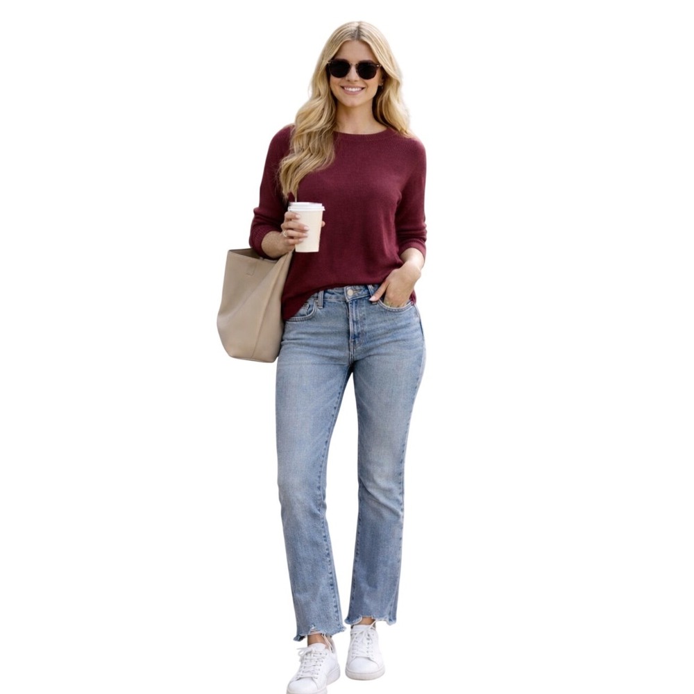 Pistola Audrey Mid Rise‎ Skinny Jeans Fortuna Light Wash Raw Step Hem 28 NWT